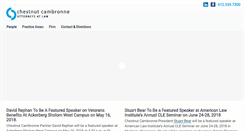 Desktop Screenshot of chestnutcambronne.com