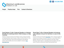 Tablet Screenshot of chestnutcambronne.com